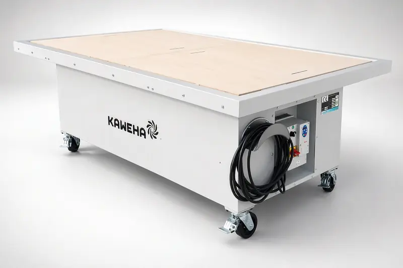 AKPF AM/MW, mobiler Arbeitstisch mit Aktivkohle-Filtration von KAWEHA