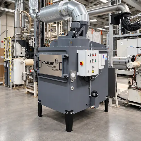KAWEHA Oilmaster OM 60 R Reverse Ölnebelabscheider in einer Produktionshalle